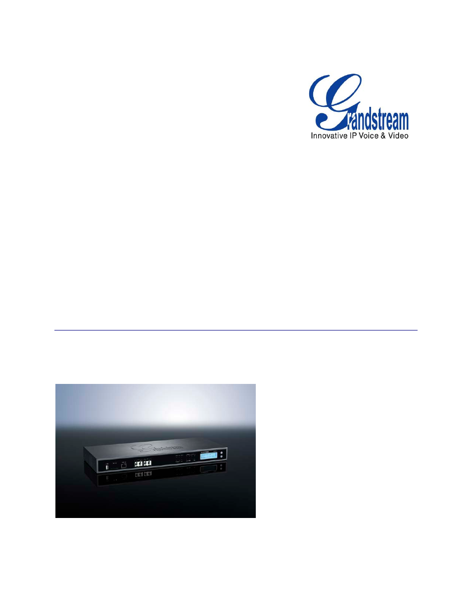 Grandstream UCM6510 User Manual User Manual | 314 pages