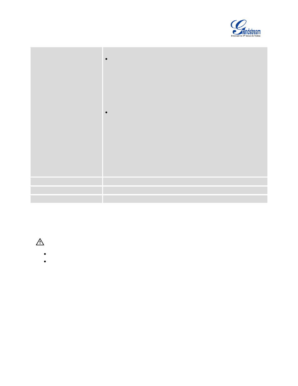 Table 46: pstn detection for analog trunk | Grandstream UCM6510 User Manual User Manual | Page 144 / 314