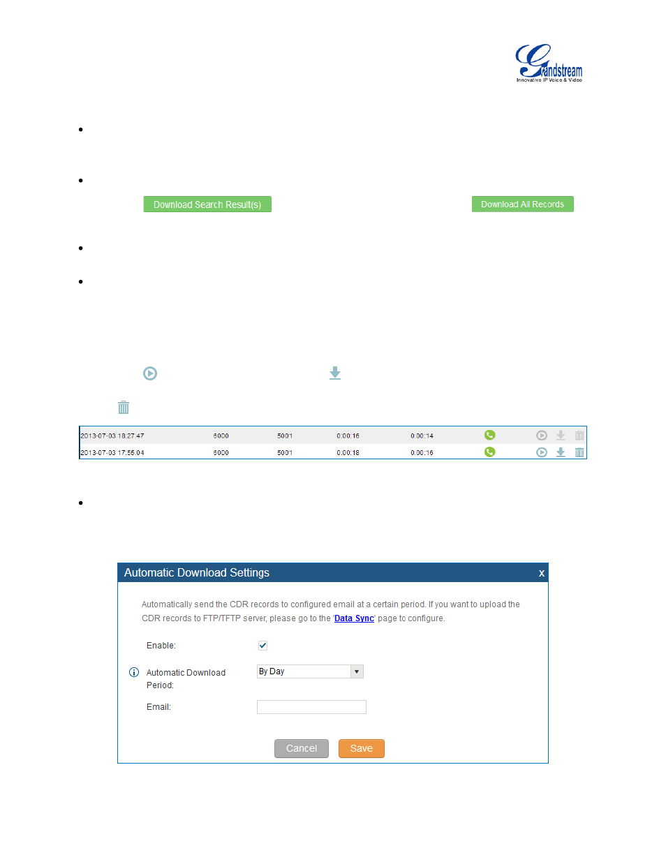 Figure 165: automatic download settings | Grandstream UCM6510 User Manual User Manual | Page 287 / 314