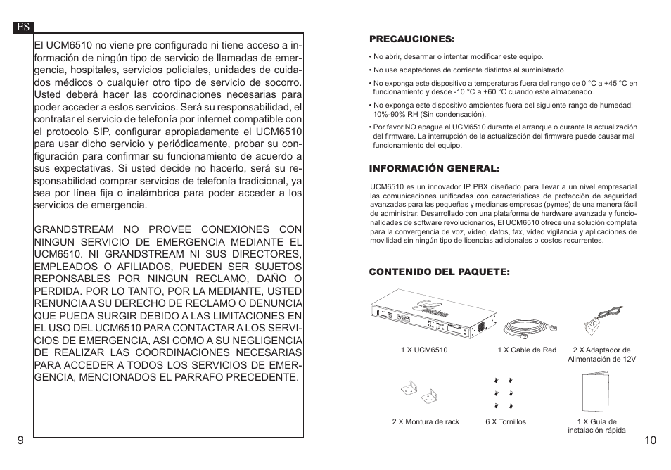 Grandstream UCM6510 Quick Installation Guide User Manual | Page 7 / 20