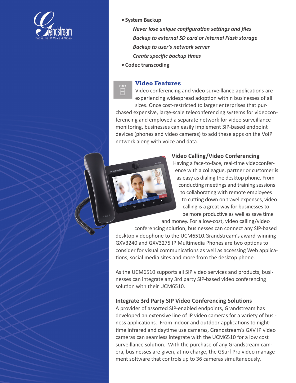 Grandstream UCM6510 Buyer's Guide User Manual | Page 12 / 17