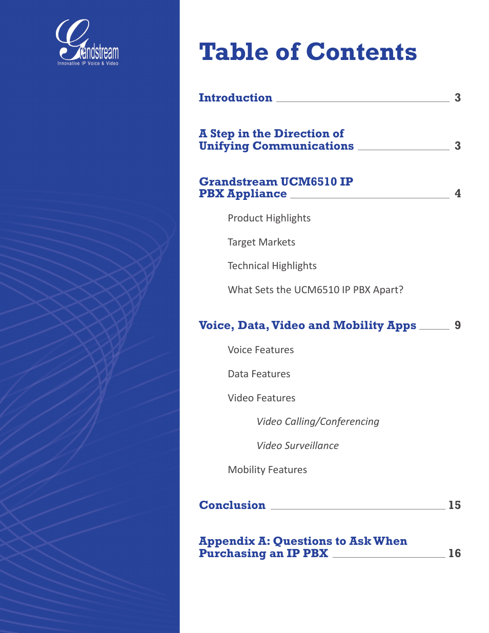 Grandstream UCM6510 Buyer's Guide User Manual | Page 2 / 17