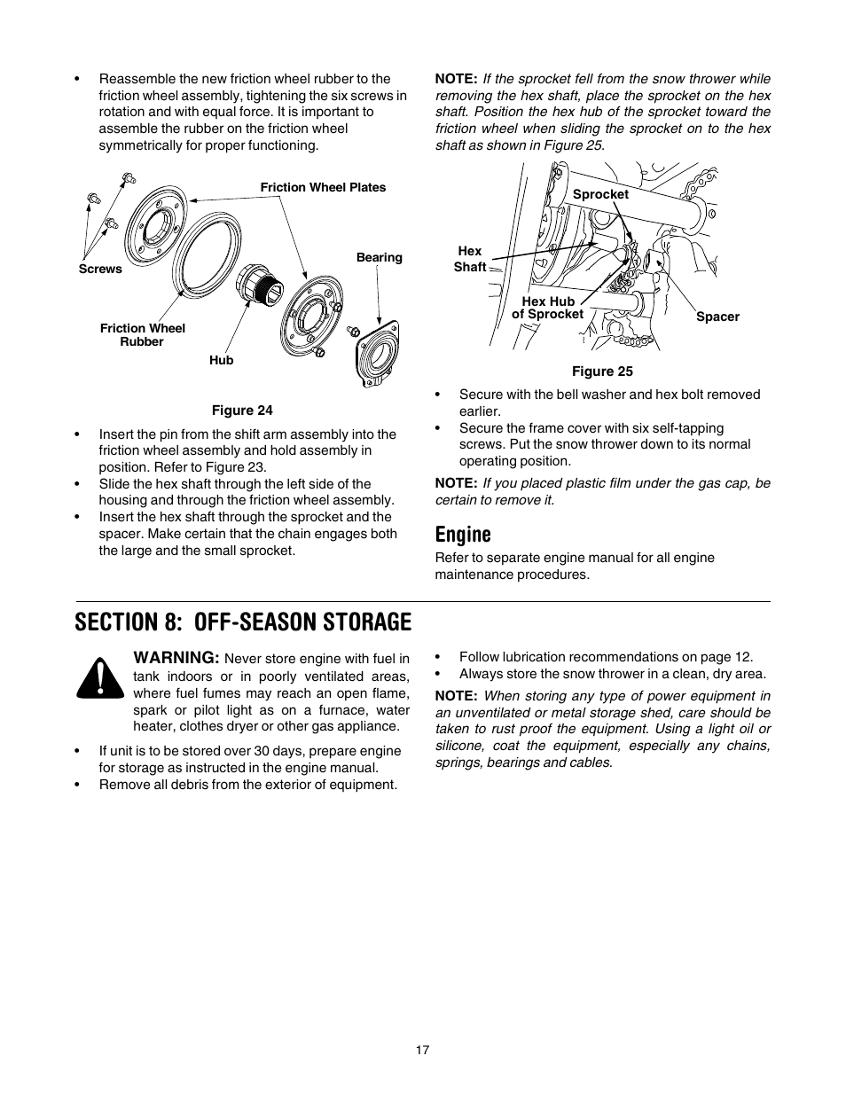 Engine | Cub Cadet 1345 SWE User Manual | Page 17 / 28