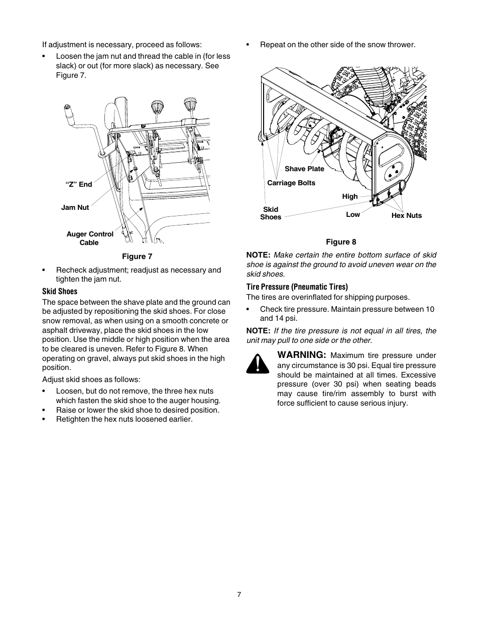 Cub Cadet 1345 SWE User Manual | Page 7 / 28