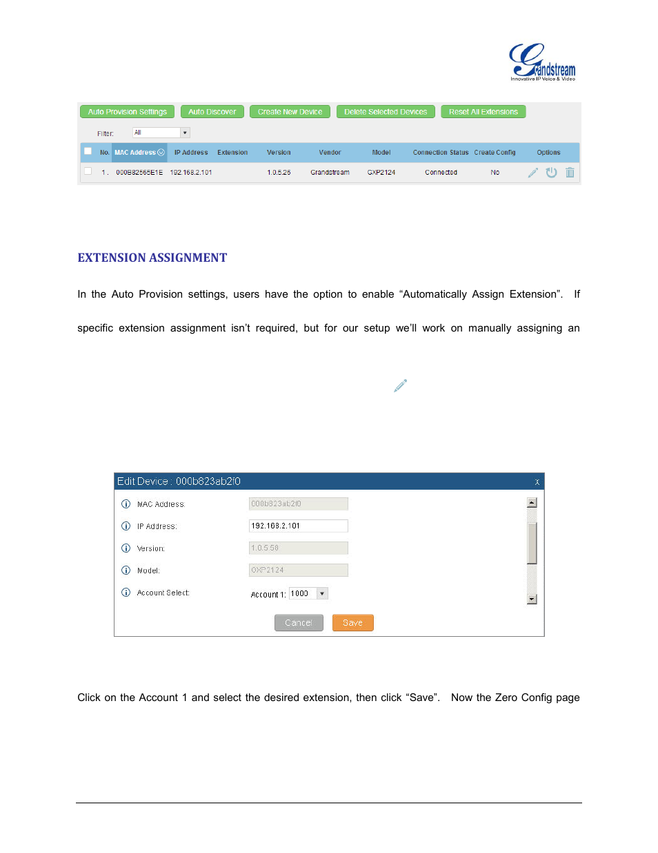 Extension assignment | Grandstream UCM6510 basic setup guide User Manual | Page 15 / 30