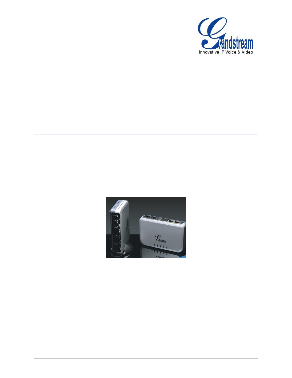 Grandstream HT503 User Manual User Manual | 66 pages