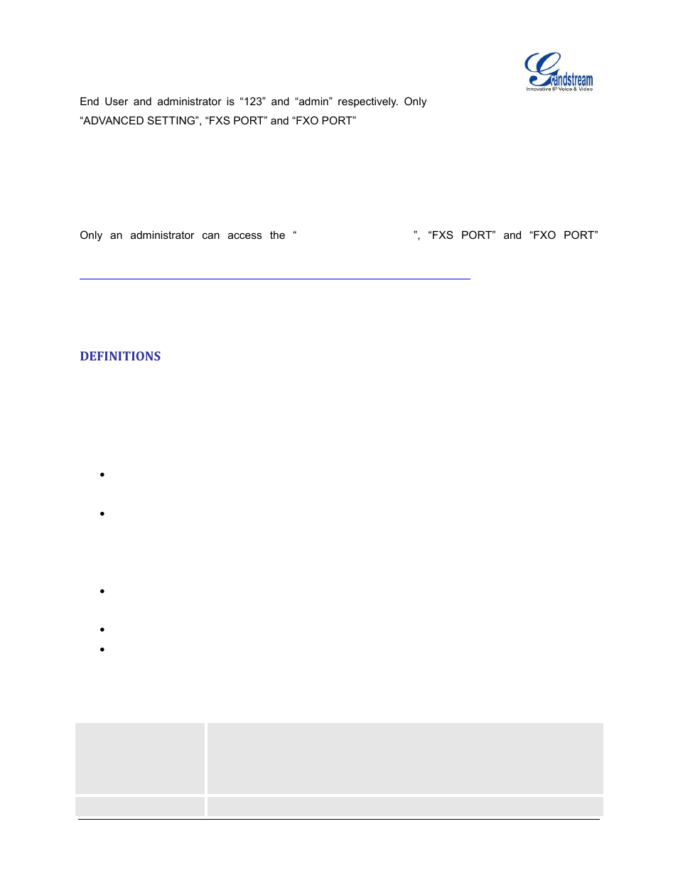 Definitions | Grandstream HT503 User Manual User Manual | Page 33 / 66