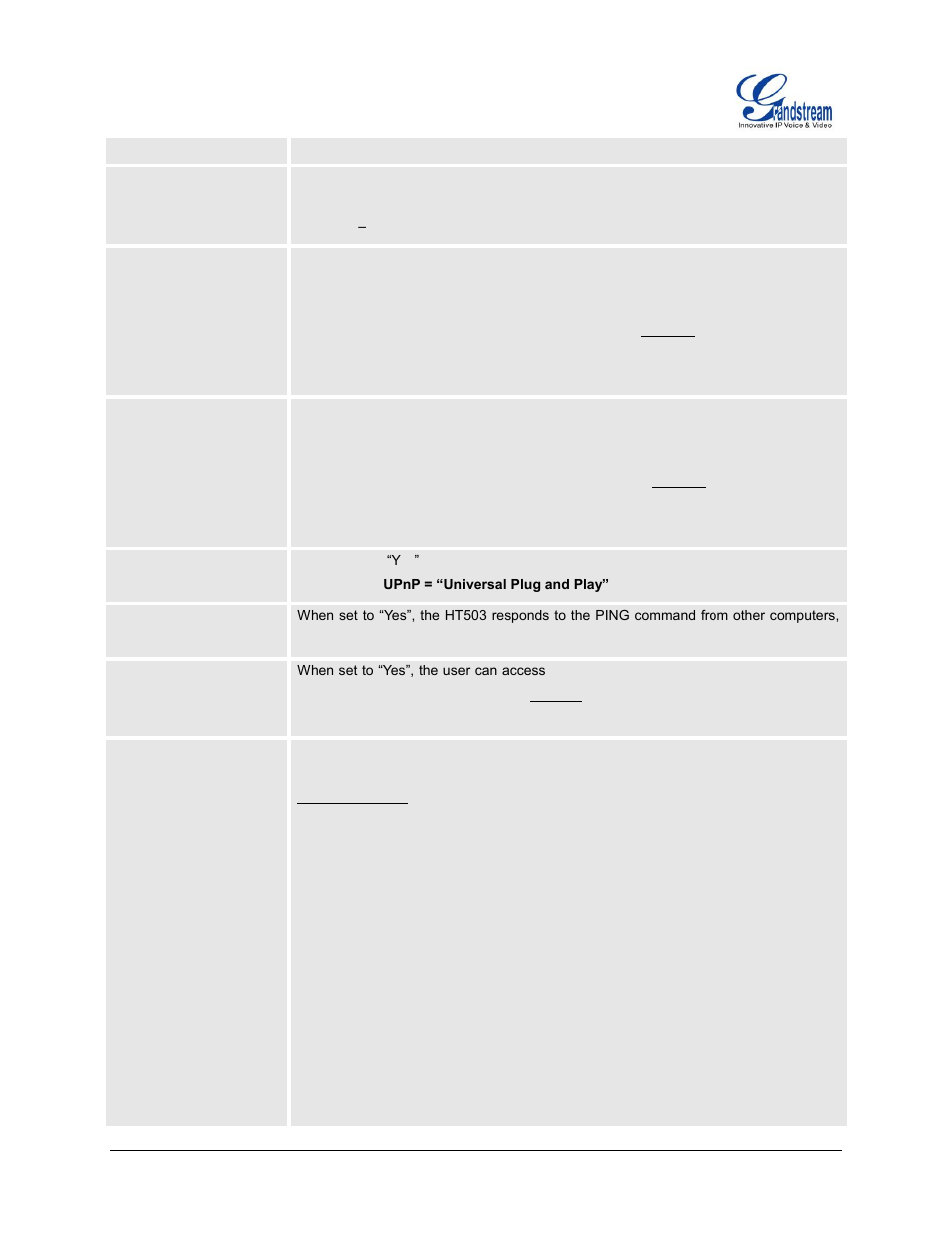 White list for wan side | Grandstream HT503 User Manual User Manual | Page 36 / 66