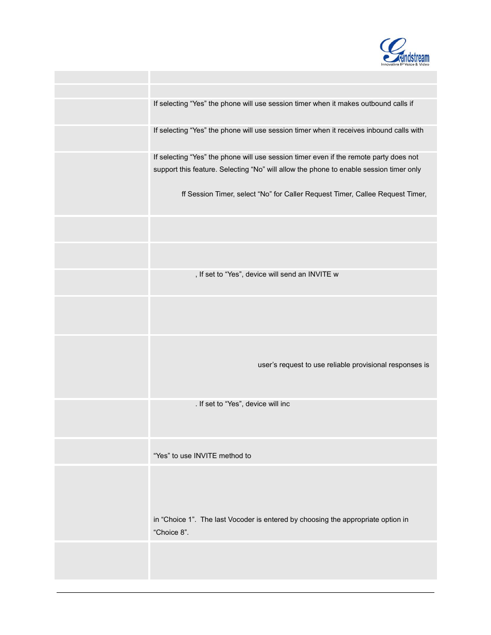 Grandstream HT503 User Manual User Manual | Page 48 / 66