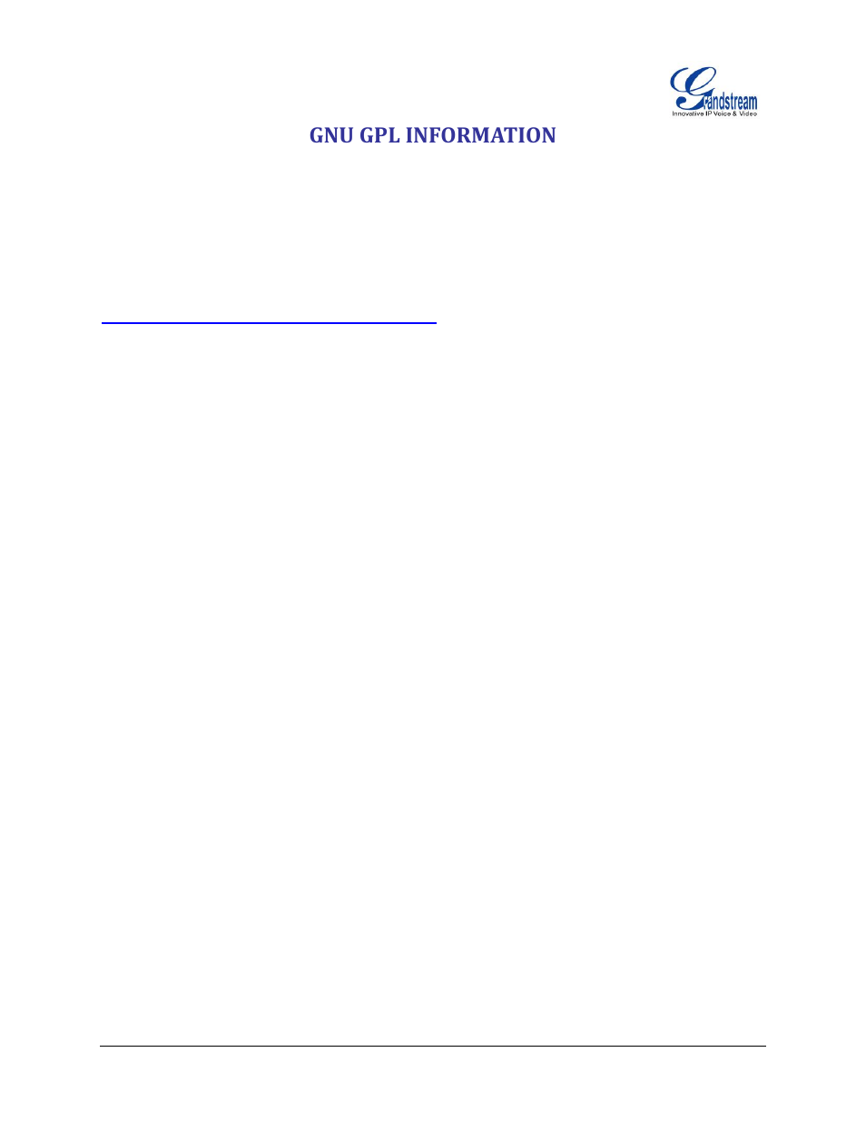 Gnu gpl information | Grandstream HT503 User Manual User Manual | Page 6 / 66