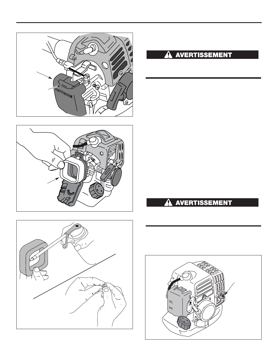 Entretien (suite), Entretien du filtre à air, Entretien du pare-étincelles | Cub Cadet CC2025 User Manual | Page 39 / 72