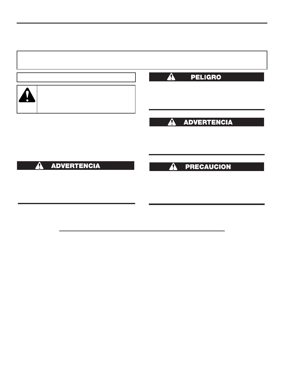 Seguridad, Importante información de seguridad, Sección 1 | Lea todas las instrucciones antes de la operacion | Cub Cadet CC2025 User Manual | Page 51 / 72