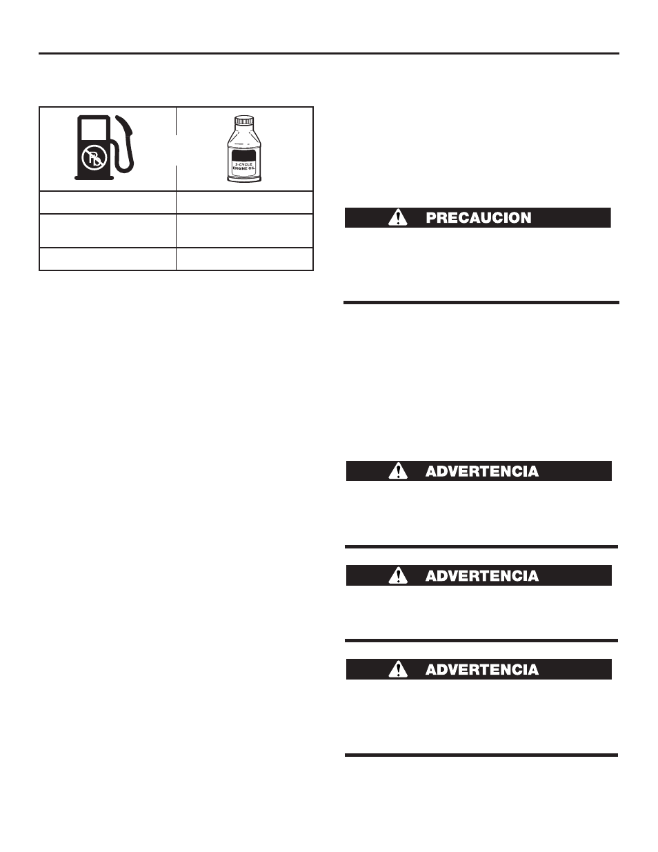 Aceite y combustible, Sección 4 | Cub Cadet CC2025 User Manual | Page 56 / 72