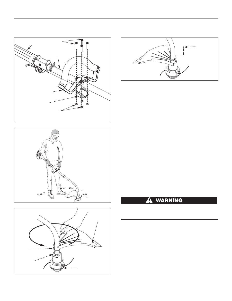 Assembly, Install and adjust the d-handle, Install the cutting attachment shield | Cub Cadet CC2025 User Manual | Page 7 / 72