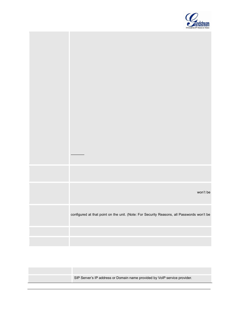 Table 10: account settings, Download device xml configuration, Upload firmware | Upload configuration | Grandstream HT502 User Manual User Manual | Page 40 / 56