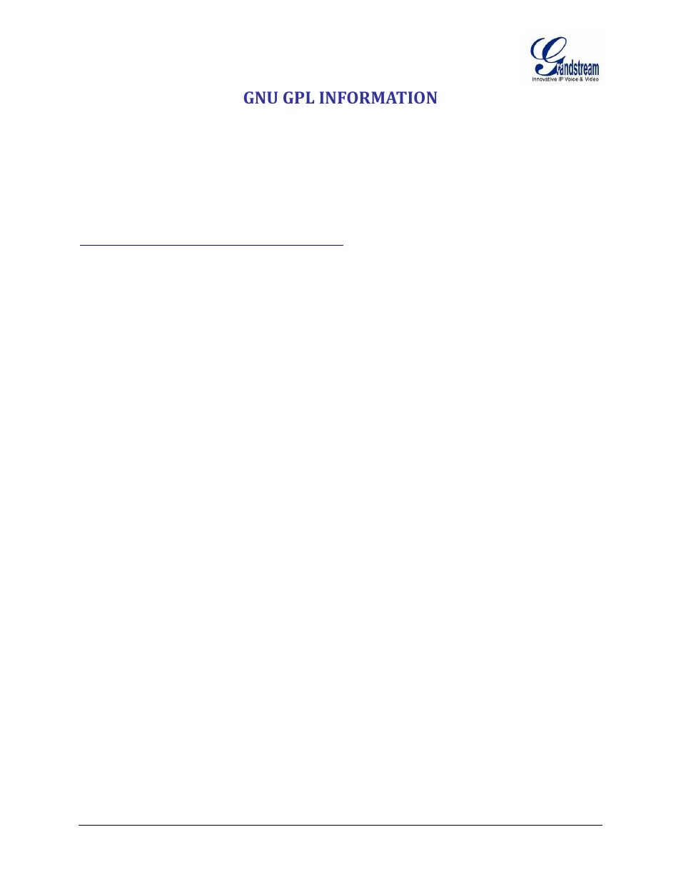 Gnu gpl information | Grandstream HT502 User Manual User Manual | Page 6 / 56