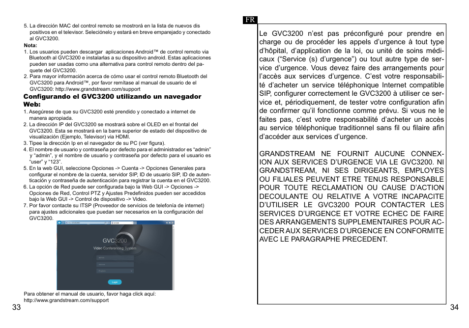 Grandstream GVC3200 Quick Installation Guide User Manual | Page 19 / 52