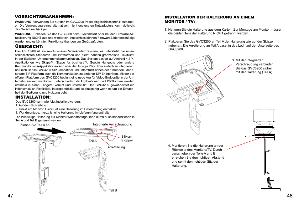 Grandstream GVC3200 Quick Installation Guide User Manual | Page 26 / 52