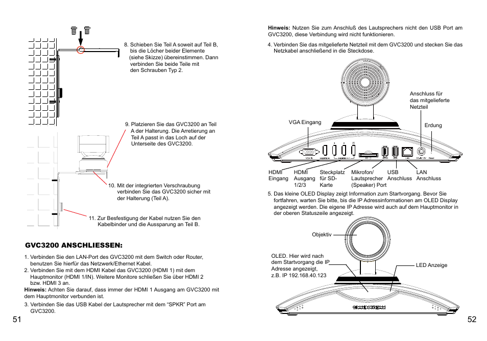 Grandstream GVC3200 Quick Installation Guide User Manual | Page 28 / 52