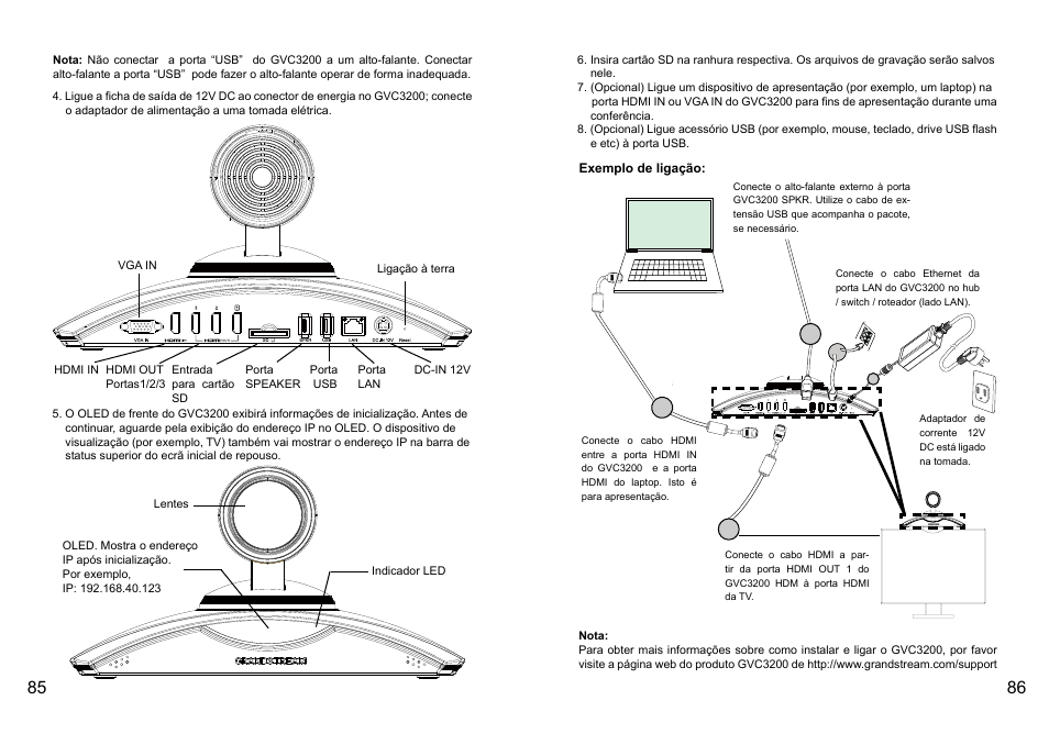 Grandstream GVC3200 Quick Installation Guide User Manual | Page 45 / 52