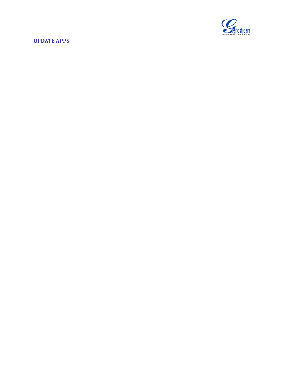 Update apps | Grandstream GVC3200 User Guide User Manual | Page 86 / 98