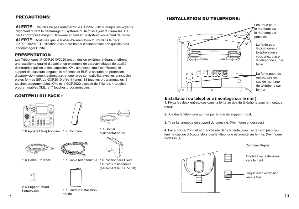 Grandstream GXP2010 User Manual | Page 6 / 22