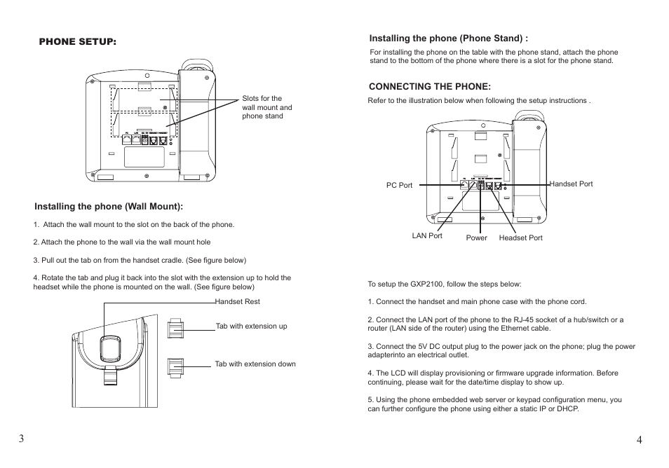 Grandstream GXP2100 User Manual | Page 3 / 4