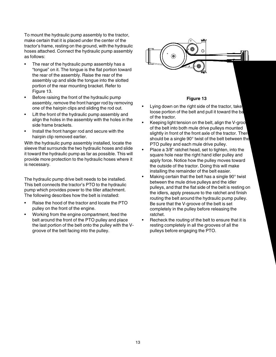 Attaching the hydraulic pump assembly | Cub Cadet 190-002 User Manual | Page 13 / 28