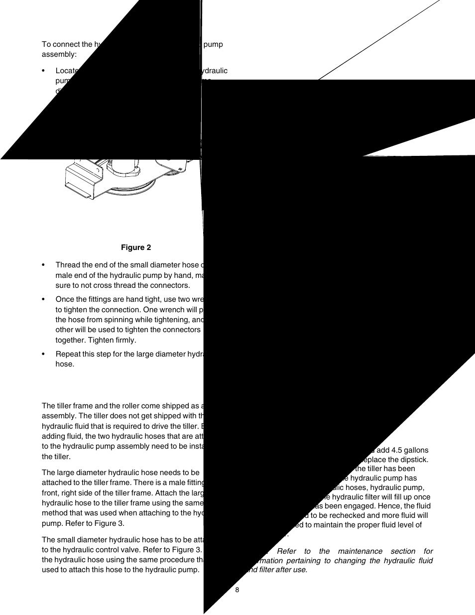 Tiller frame and roller assembly, Hydraulic fluid | Cub Cadet 190-002 User Manual | Page 8 / 28