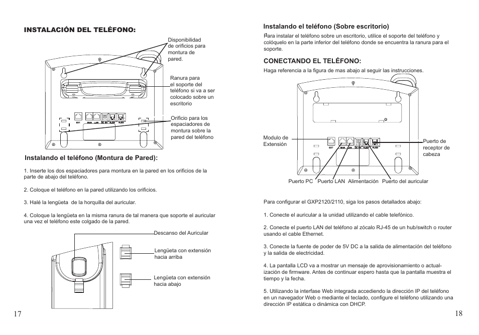 Grandstream GXP2110 User Manual | Page 10 / 22