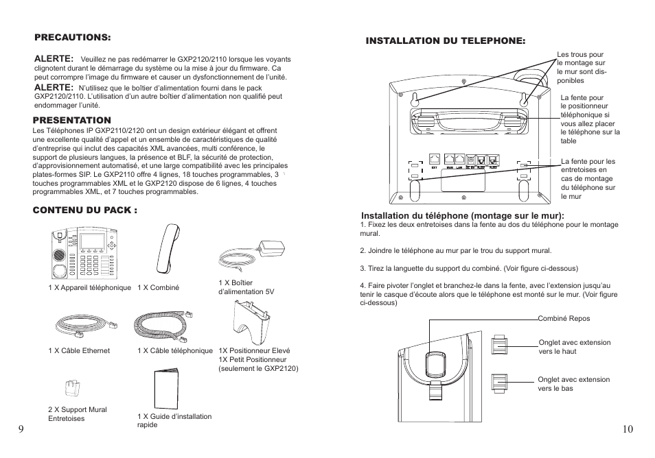Grandstream GXP2110 User Manual | Page 6 / 22