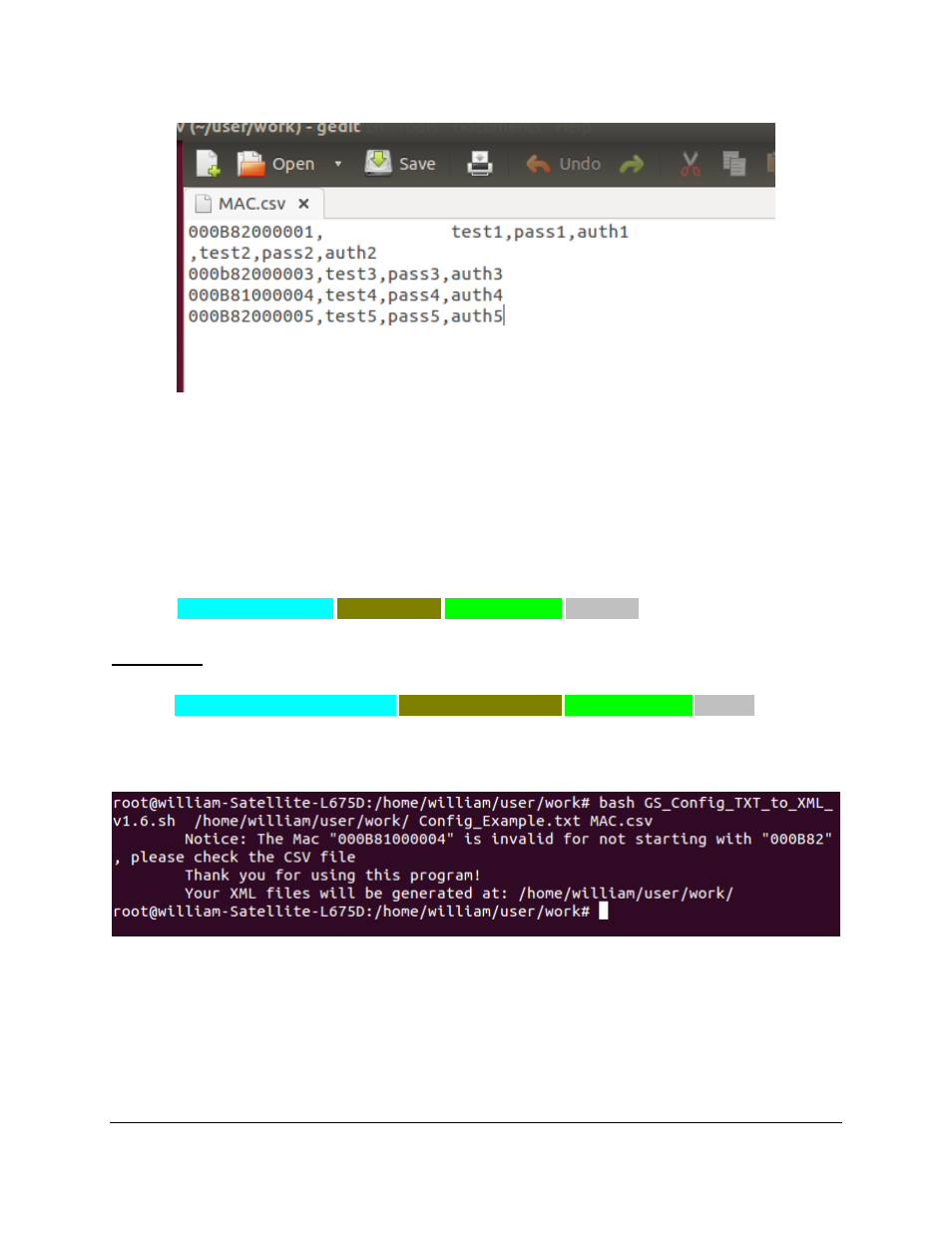 Figure 5: another csv file example | Grandstream XML Configuration File Generator v1.7 User Manual | Page 9 / 10