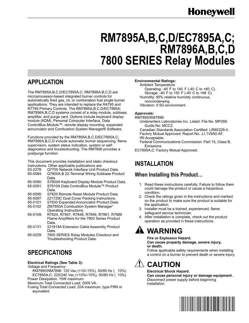 Greenheck 7800 Series Relay Modules User Manual | 12 pages