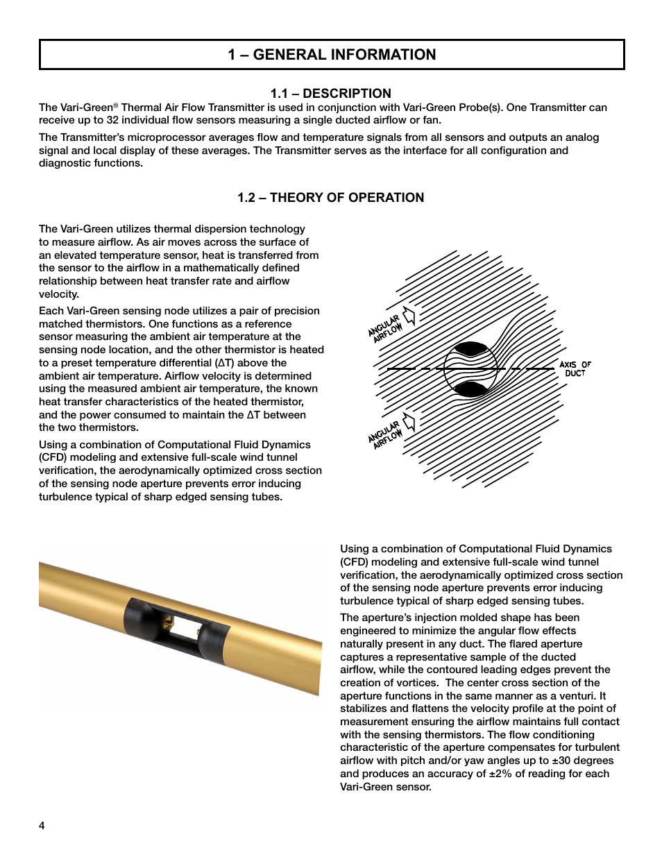 1 – general information | Greenheck AMD-xx-TD Transmitter User Manual | Page 4 / 35