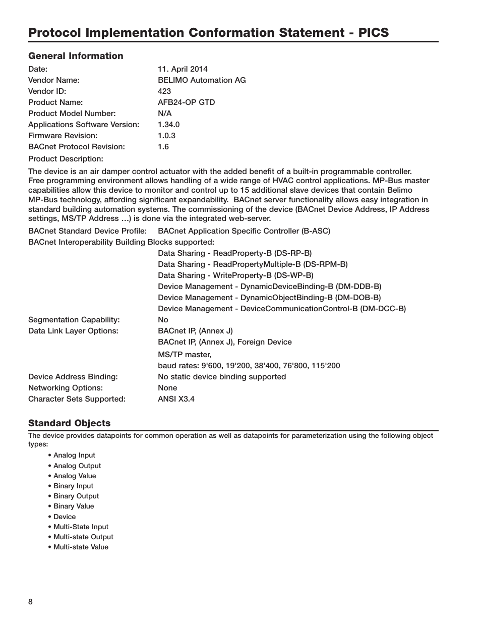 Greenheck AMD-xx-TD Series Dampers (478799 IOM). User Manual | Page 8 / 12