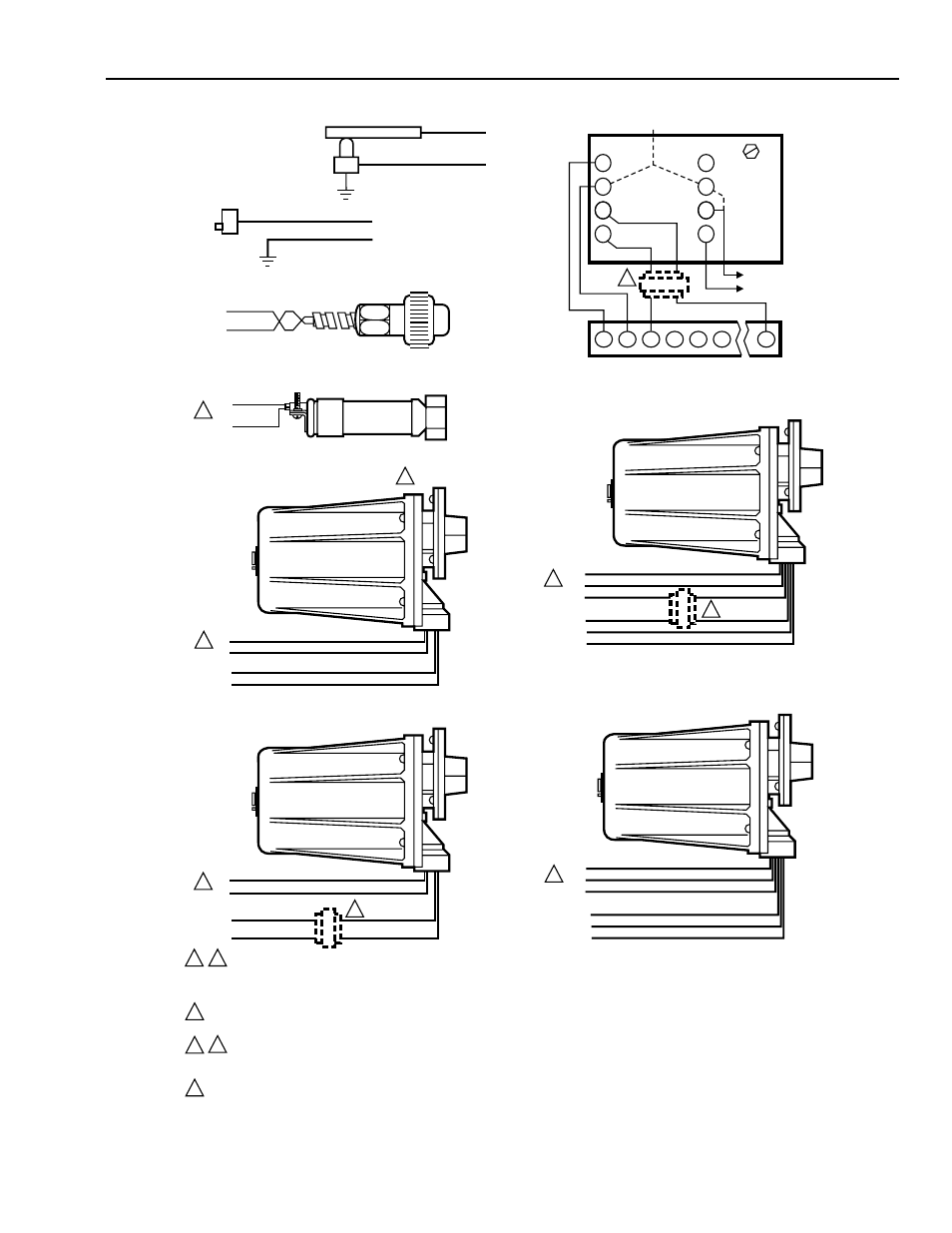 C7076a,d ultraviolet detector, Flame rod, Photocell | Solid state ultraviolet (c7012a,c), Solid state self-checking ultraviolet (c7061a), Fig. 3. flame detector wiring | Greenheck Amplifier for 7800 Series Relay Module User Manual | Page 5 / 8