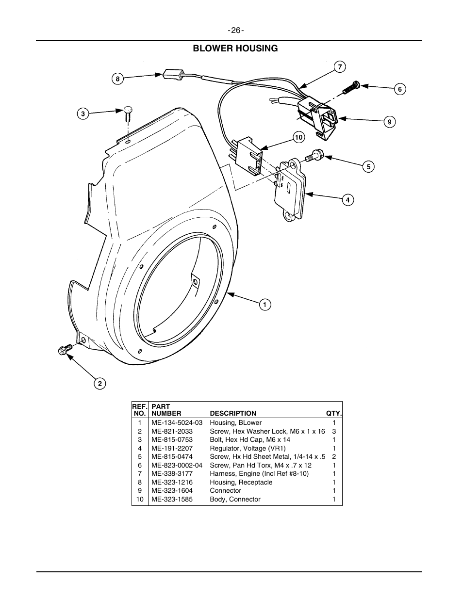 Blower housing | Cub Cadet 2146 User Manual | Page 28 / 48