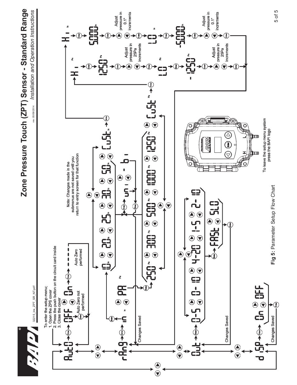 Zone pressure t ouch (zpt) sensor - standard range | Greenheck BAPI Zone Pressure Touch (ZPT) Sensor User Manual | Page 6 / 6