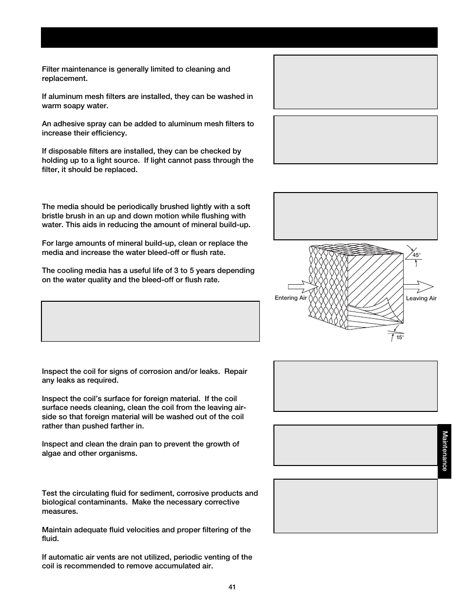 Maintenance - routine | Greenheck DG / DGX with Direct Spark (464043 IOM) (Pre-2008) User Manual | Page 41 / 48