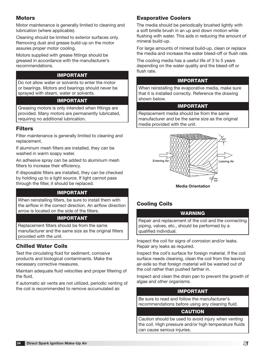 Greenheck DG / DGX with Direct Spark (470652) User Manual | Page 34 / 40