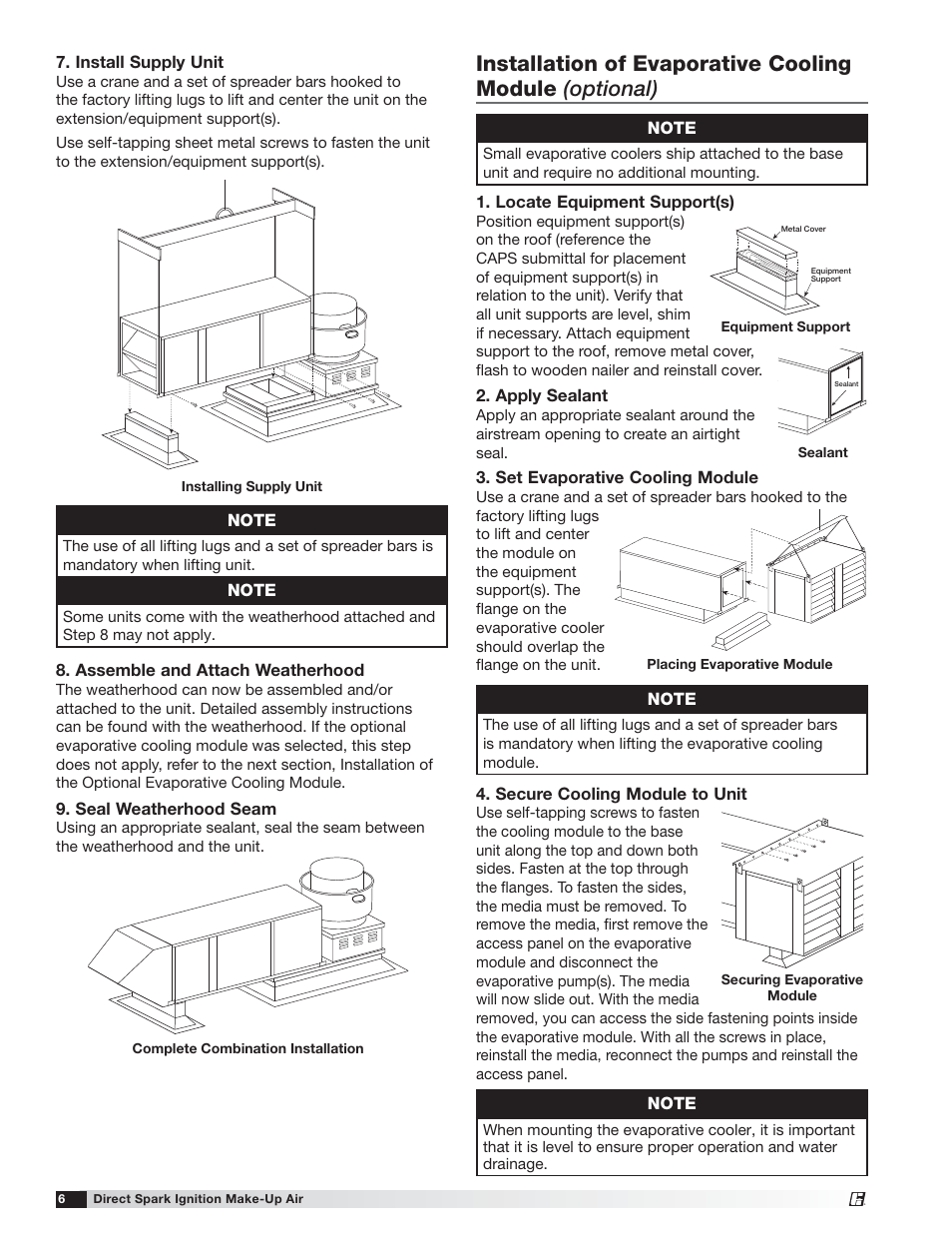 Greenheck DG / DGX with Direct Spark (470652) User Manual | Page 6 / 40
