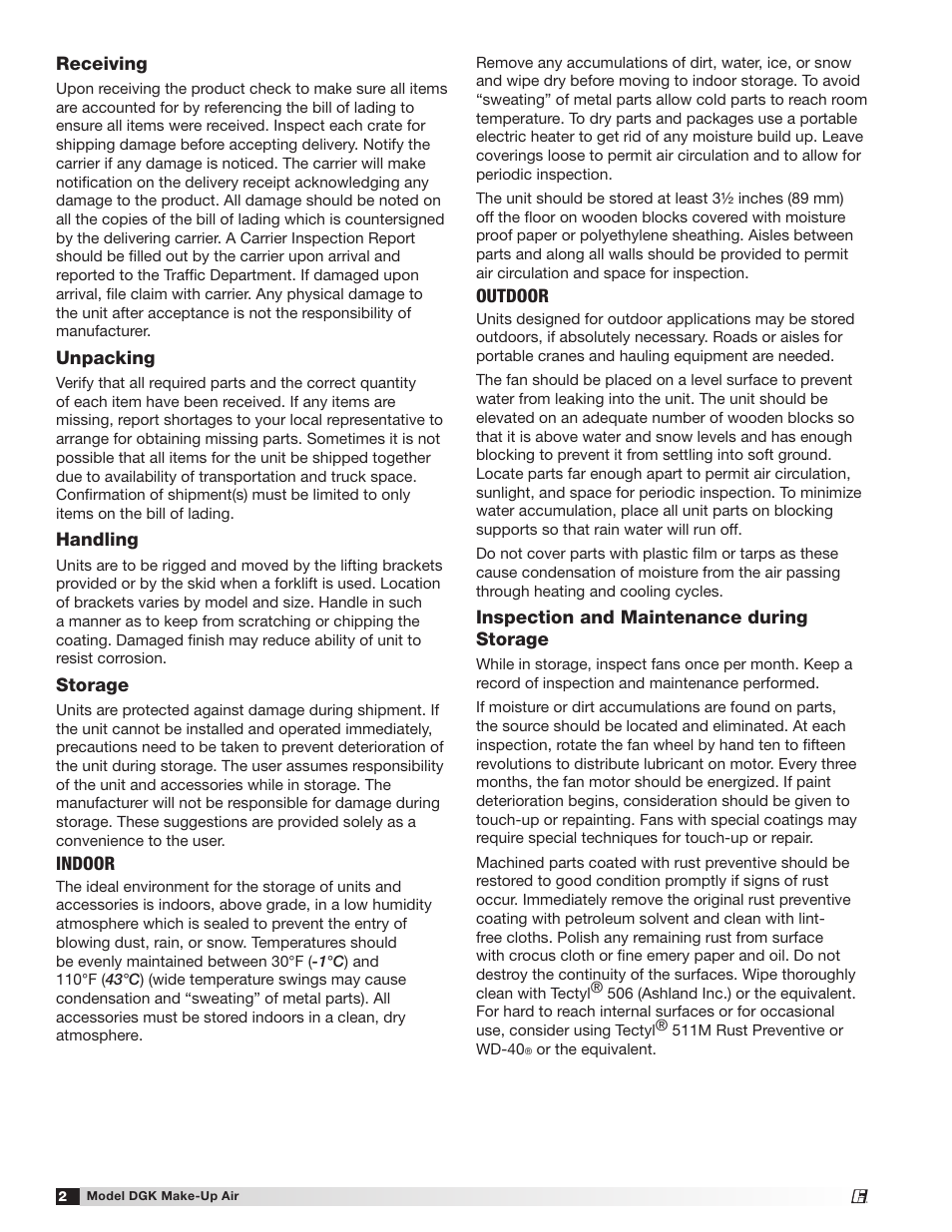 Greenheck DGK (468695) User Manual | Page 2 / 20