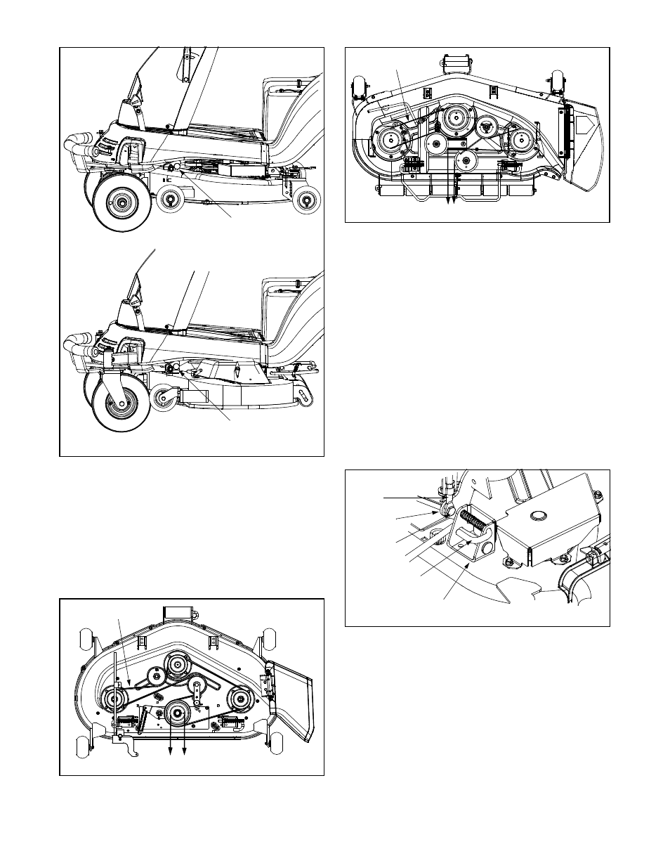 Installing mower deck belt, Installing the mower deck | Cub Cadet 365 User Manual | Page 20 / 56