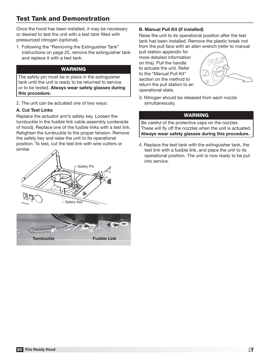 Test tank and demonstration | Greenheck Fire Ready Hood - GRRS User Manual | Page 20 / 28