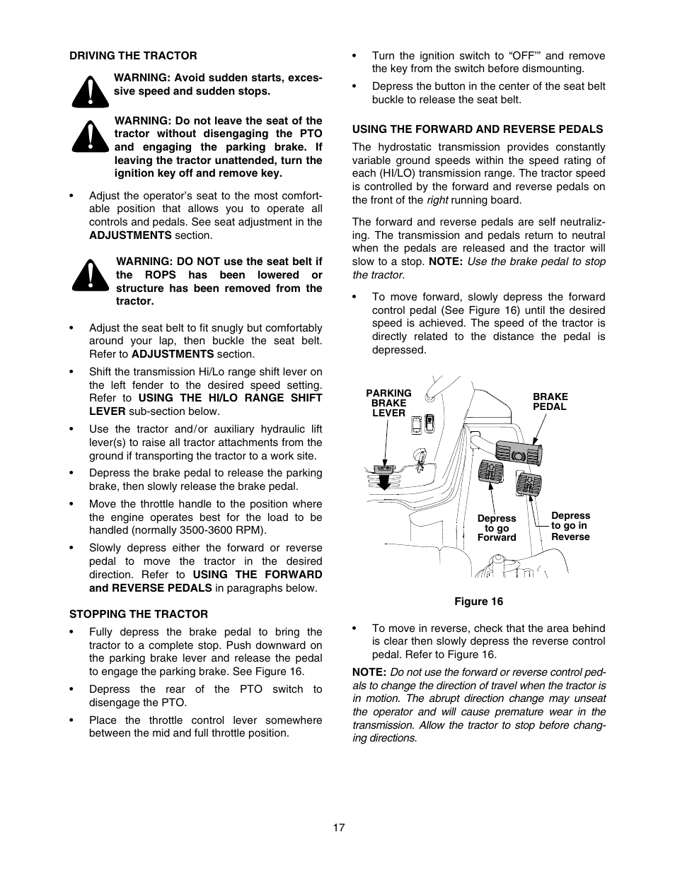 Cub Cadet SERIES 5000 5252 User Manual | Page 17 / 48