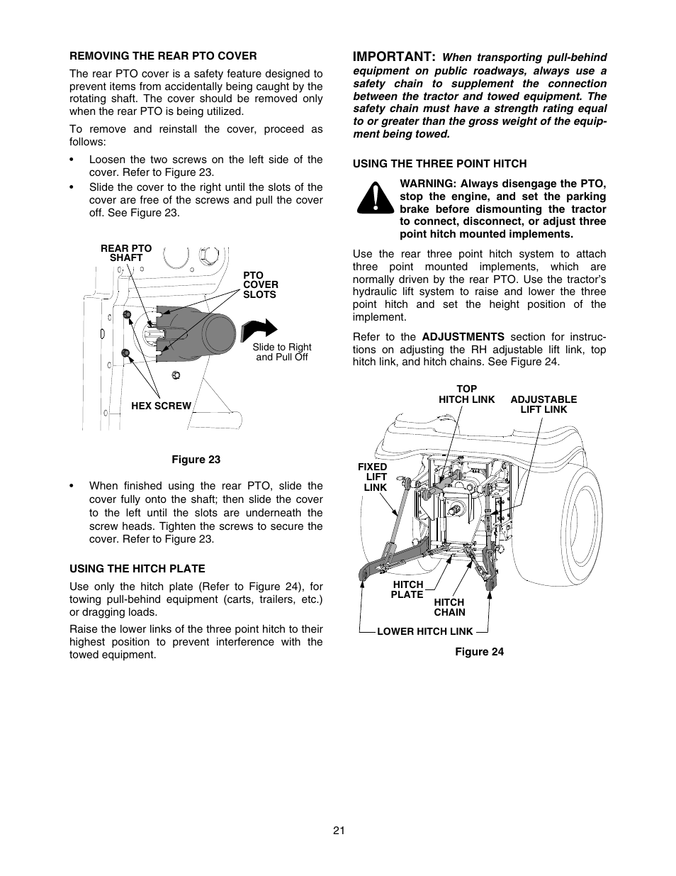 Cub Cadet SERIES 5000 5252 User Manual | Page 21 / 48