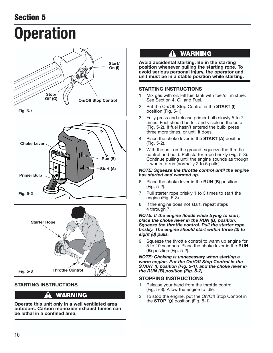Operation | Cub Cadet CC3000 User Manual | Page 10 / 60