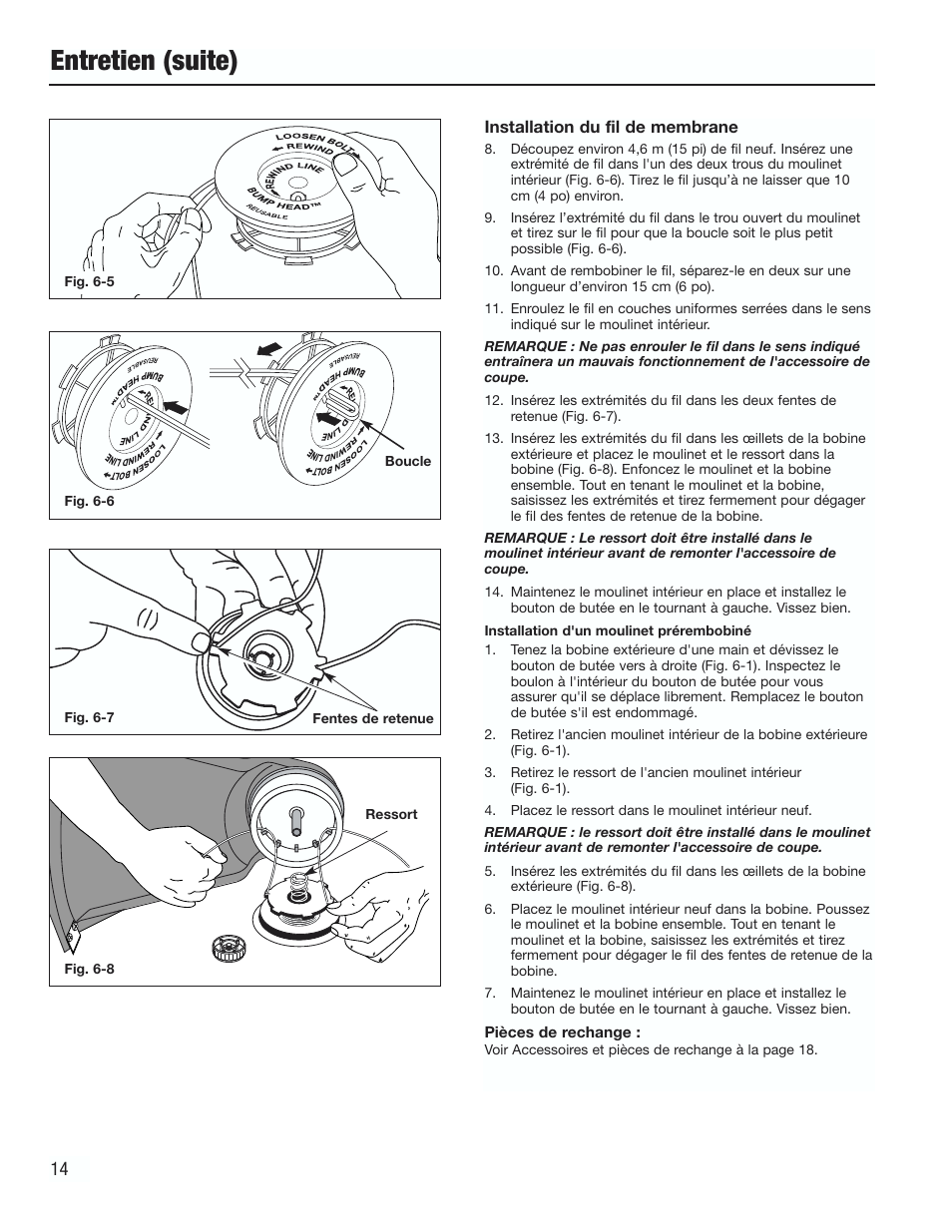 Entretien (suite) | Cub Cadet CC3000 User Manual | Page 34 / 60