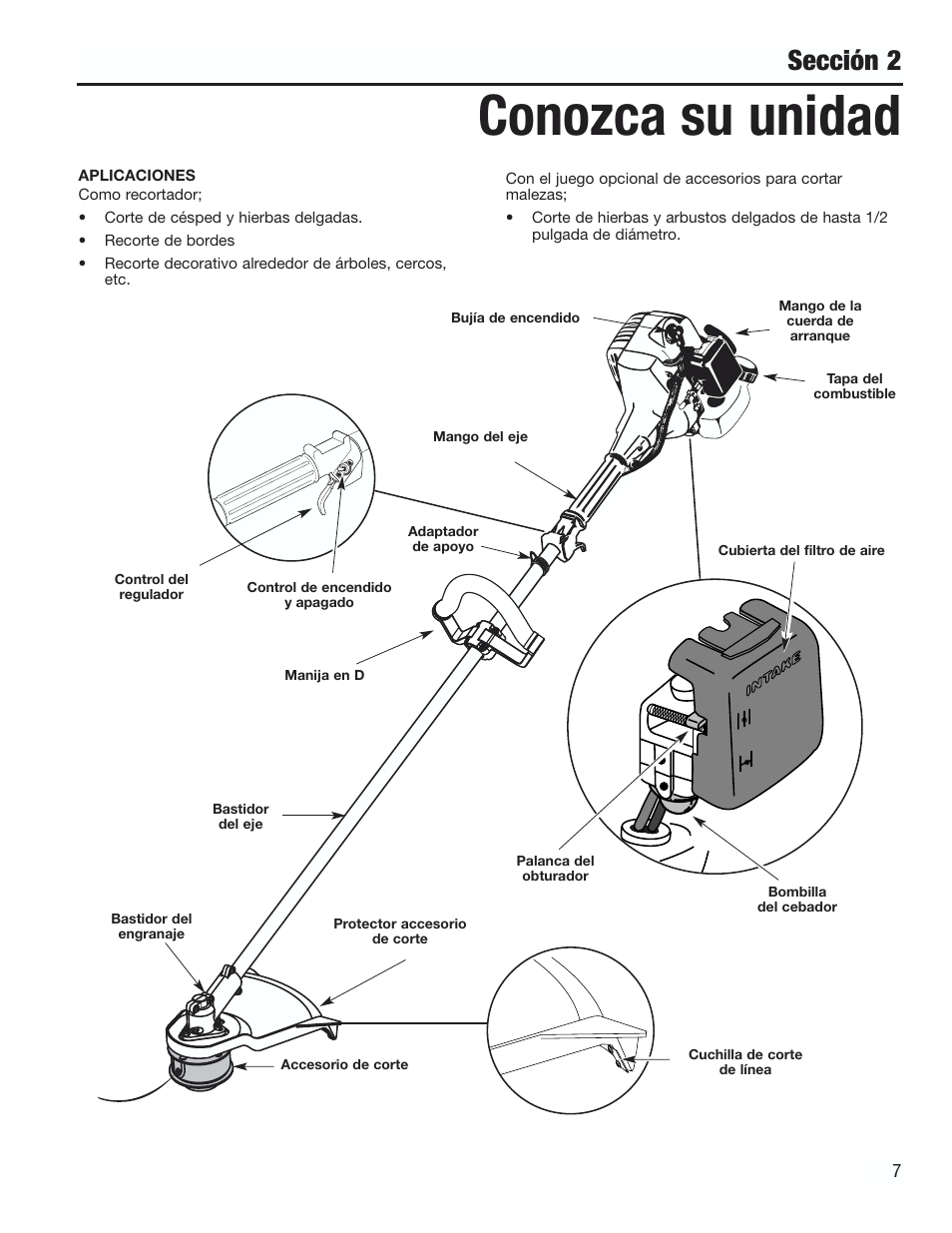 Conozca su unidad, Sección 2 | Cub Cadet CC3000 User Manual | Page 47 / 60