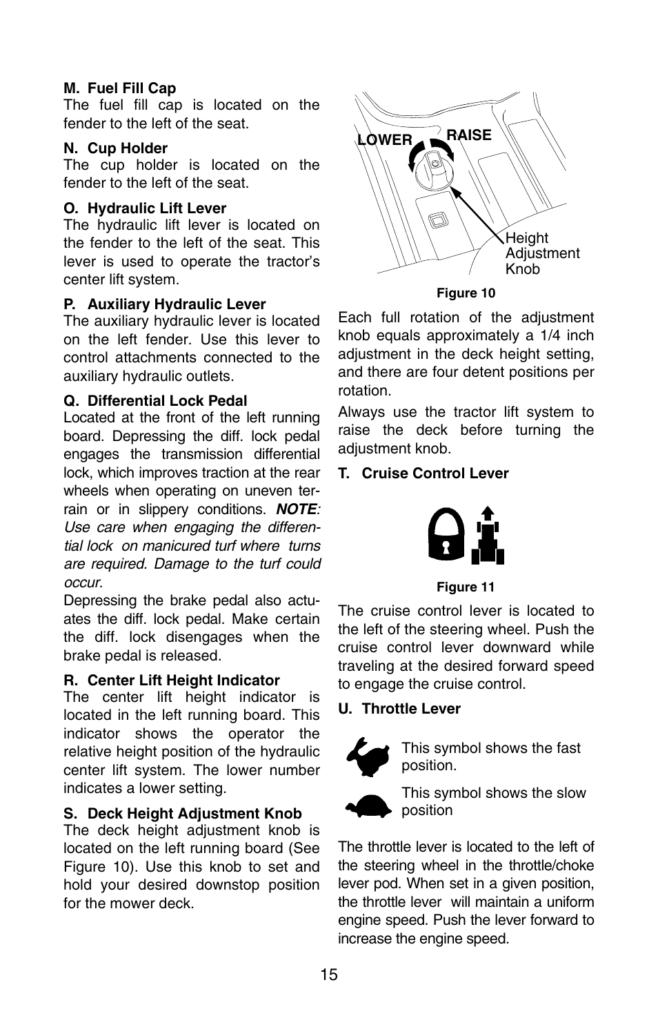 Cub Cadet SERIES 3000 GT 3200 User Manual | Page 15 / 44